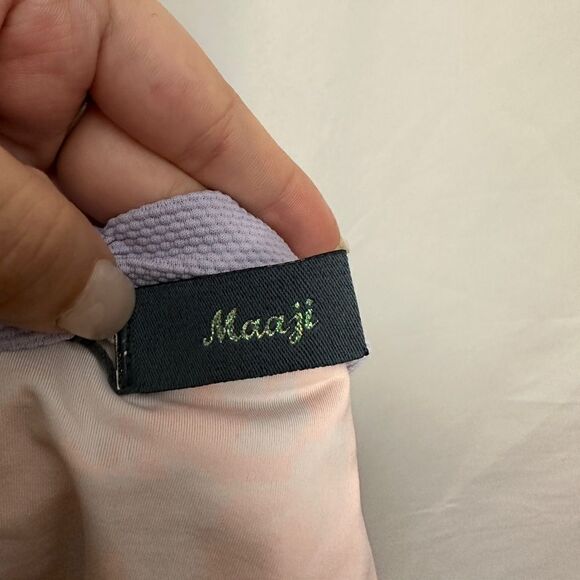 💎 Maaji Bikini Bottom Floral Stripes NEW - Picture 3 of 8